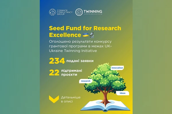 ЦНТУ - переможець міжнародного конкурсу проєктів SEED FUND FOR RESEARCH EXCELLENCE
